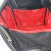 Thickening Waterproof Pet Car Seat Cover Pet Mat Rear Seat Mat- Red