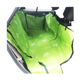 Luxurious Waterproof Pet Car Seat Cover Pet Mat Rear Seat Mat- Green