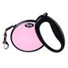 Durable Dog Collar Adjustable Leash Strap Training Dog Cat Leash Rope For Puppy Pet(30LB), Pink