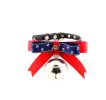 [Achor] Adjustable Bow Tie with Bell Collar for Cat, Dog(Fit 21~26cm Neck)