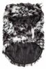 Pet Life  Luxe 'Paw Dropping' Designer Gray-Scale Tiger Pattern Mink Fur Dog Coat Jacket