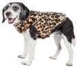 Pet Life  Luxe 'Poocheetah' Ravishing Designer Spotted Cheetah Patterned Mink Fur Dog Coat Jacket