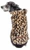 Pet Life  Luxe 'Poocheetah' Ravishing Designer Spotted Cheetah Patterned Mink Fur Dog Coat Jacket