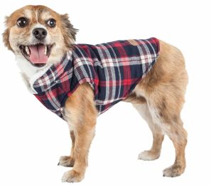 Pet Life  'Puddler' Classical Plaided Insulated Dog Coat Jacket (Option: X-Small)