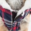 Pet Life  'Puddler' Classical Plaided Insulated Dog Coat Jacket