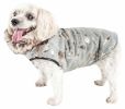 Pet Life  Luxe 'Gold-Wagger' Gold-Leaf Designer Fur Dog Jacket Coat