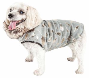 Pet Life  Luxe 'Gold-Wagger' Gold-Leaf Designer Fur Dog Jacket Coat (Option: X-Small)