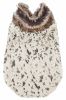 Pet Life  Luxe 'Gilded Rawffled' Gold-Plated Designer Fur Dog Jacket Coat