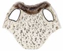 Pet Life  Luxe 'Gilded Rawffled' Gold-Plated Designer Fur Dog Jacket Coat