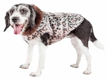 Pet Life  Luxe 'Furracious' Cheetah Patterned Mink Dog Coat Jacket (Option: X-Small)