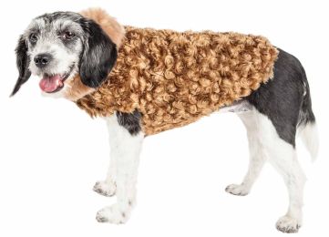 Pet Life  Luxe 'Furpaw' Shaggy Elegant Designer Dog Coat Jacket (Option: X-Small)