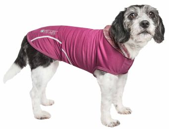 Pet Life  Active 'Pull-Rover' Premium 4-Way Stretch Two-Toned Performance Sleeveless Dog T-Shirt Tank Top Hoodie (Option: X-Small, Teal)