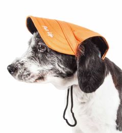 Pet Life  'Cap-Tivating' Uv Protectant Adjustable Fashion Dog Hat Cap (Option: Medium, Black)