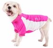 Pet Life  Active 'Barko Pawlo' Relax-Stretch Wick-Proof Performance Dog Polo T-Shirt