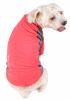 Pet Life  Active 'Barko Pawlo' Relax-Stretch Wick-Proof Performance Dog Polo T-Shirt