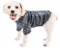 Pet Life  Active 'Warf Speed' Heathered Ultra-Stretch Sporty Performance Dog T-Shirt