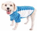 Pet Life  Active 'Warf Speed' Heathered Ultra-Stretch Sporty Performance Dog T-Shirt