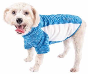 Pet Life  Active 'Warf Speed' Heathered Ultra-Stretch Sporty Performance Dog T-Shirt (Option: X-Small, Black)