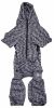 Pet Life  Active 'Downward Dog' Heathered Performance 4-Way Stretch Two-Toned Full Body Warm Up Hoodie