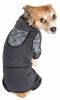 Pet Life  Active 'Pawsterity' Heathered Performance 4-Way Stretch Two-Toned Full Bodied Hoodie