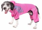 Pet Life  Active 'Pawsterity' Heathered Performance 4-Way Stretch Two-Toned Full Bodied Hoodie