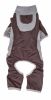 Pet Life  Active 'Warm-Pup' Heathered Performance 4-Way Stretch Two-Toned Full Body Warm Up