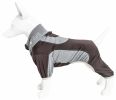 Pet Life  Active 'Warm-Pup' Heathered Performance 4-Way Stretch Two-Toned Full Body Warm Up