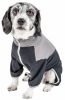 Pet Life  Active 'Embarker' Heathered Performance 4-Way Stretch Two-Toned Full Body Warm Up