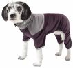 Pet Life  Active 'Embarker' Heathered Performance 4-Way Stretch Two-Toned Full Body Warm Up