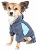 Pet Life  Active 'Fur-Breeze' Heathered Performance 4-Way Stretch Two-Toned Full Bodied Hoodie