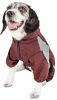 Pet Life  Active 'Fur-Breeze' Heathered Performance 4-Way Stretch Two-Toned Full Bodied Hoodie