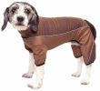 Pet Life  Active 'Chase Pacer' Heathered Performance 4-Way Stretch Two-Toned Full Body Warm Up