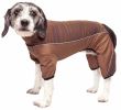 Pet Life  Active 'Chase Pacer' Heathered Performance 4-Way Stretch Two-Toned Full Body Warm Up